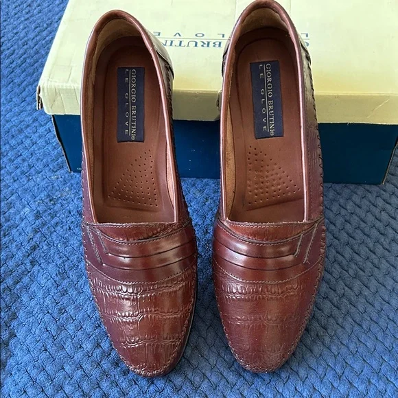 Giorgio Brutini Men's brown loafers - Picture 2 of 8